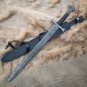 custom handmade forged Damascus steel viking medieval sword wood handle gift for him