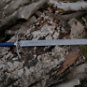 custom handmade Damascus steel Viking hunting swords leather handle gift for him