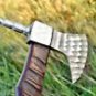 custom handmade carbon steel hunting axe rosewood handle gift for him groomsmen gift