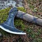 custom handmade carbon steel hunting viking axe rosewood handle gift for him groomsmen gift