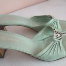 Brighton Tarrah Light Green Slip On Strappy Sandals With Silver Accent Size 9M Brighton Tarrah Light Green Slip On Strappy Sandals With Silver Accent Size 9M