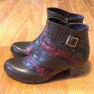 L’Artiste by Spring Step Mantra Brown with Red Flowers Boots Bootie 40 / 9 L’Artiste by Spring Step Mantra Brown with Red Flowers Boots Bootie 40 / 9