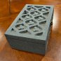 Mickey Mouse Small Grey Stone  Wooden Jewelry Box Wood  Keepsake Trinket Box