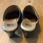 Sofft LAUREL Black Leather Copper Studded Clogs Mules Heels 8 1/2 8.5