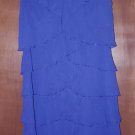 Patra Royal Blue Flutter Sleeve Ruffle Tiered Beaded Embellished Cocktail Dress Patra Royal Blue Flutter Sleeve Ruffle Tiered Beaded Embellished Cocktail Dress