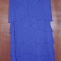 Patra Royal Blue Flutter Sleeve Ruffle Tiered Beaded Embellished Cocktail Dress