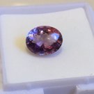 Oval Checkerboard Amethyst 12.5x9.5mm  4.72ct