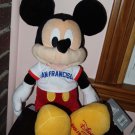 Disney Store Mickey Mouse Wearing San Francisco Tee Shirt Stuffed Plush 17" NEW