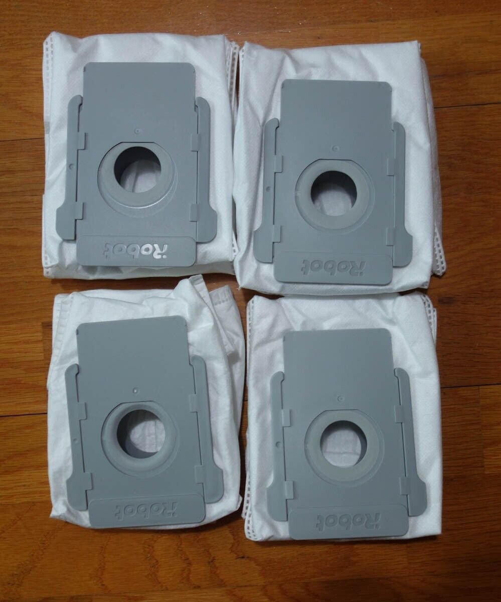 Lot of 4 IRobot Roomba Vacuum Cleaner Dust Bags for i3, i3+, i7, i7+ i8 NEW