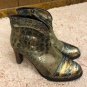 L'Artiste Spring Step Eleni Metallic Taupe Multi Leather Boot Bootie 40 / 8.5-9