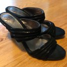 Sofft Gela Black Karung Suede Print Sandals Shoes 9.5