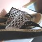 Cliffs by White Mountain Cameo Silver Glitter Thong Sandals Size 8