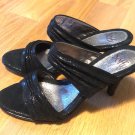 Sofft Gela Black Karung Suede Print Sandals Shoes 9.5  NIB  NEW