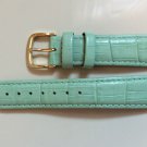 Pastel Green Genuine Italian Leather Watch Band Strap 18mm S New Pastel Green Genuine Italian Leather Watch Band Strap 18mm S New