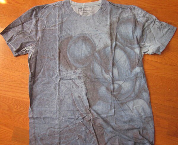 Disney Store Blue Mad Mickey Mouse Tee Shirt Large New