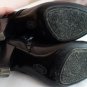 Sofft Florina Black High Heeled Ruched Leather Side Zip Booties Boots Size 9W