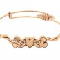 Disney Mickey and Minnie Mouse Bangle by Alex and Ani - Gold NIB