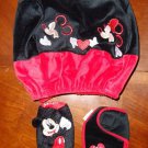 Disney Mickey & Minnie Mouse Headrest Gear Shift Brake Cover Car Accessory Set