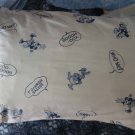 Set of 2 Disney Mickey Mouse Friends Cotton Pillow Cases Standard Ivory 27"x19"