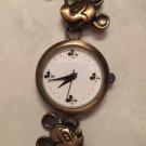 Women's Disney Gold Tone Watch w/Gold Mickey Heads Bracelet Band Women's Disney Gold Tone Watch w/Gold Mickey Heads Bracelet Band