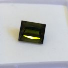 Emerald Cut Olive Green Tourmaline 9.5x8mm  3.58cts