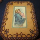 Wood Burning Plaque of Mary - Madona of the Street New