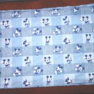 Set of 4 Handmade Disney Mickey Mouse Blue Gingham Placemats Set of 4 Handmade Disney Mickey Mouse Blue Gingham Placemats