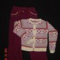 GYMBOREE~PARK CITY LUXE~OUTFIT~2 PIECE~PANT~SWEATER~S 6