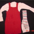 GYMBOREE~SCHOOL GIRL ROCK ~SWEATER DRESS~5~TIGHTS~8-10