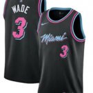 Dwayne Wade Miami Vice City Edition Mens Swingman Jersey Large Black stitched