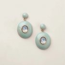 Avon Enamel Elegance Drop Earrings Gifts / Presents -Blue