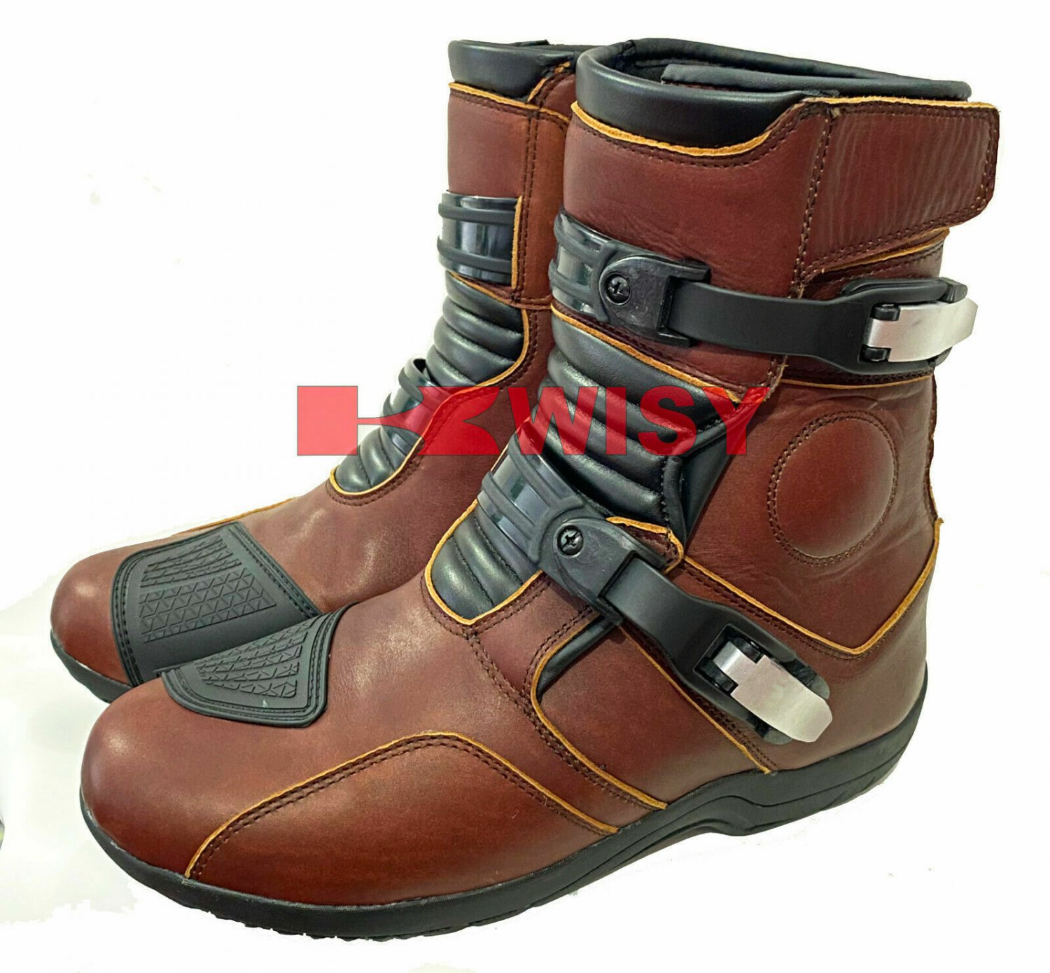 Motorbike Leather Boots Riding Leather Shoes Racing Shoes