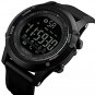 Mens Black Military Style Smart Watch Functions Activity Tracker Fitness Sports Watch