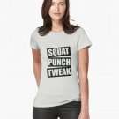Funny Vintage Fitted Top Gym Workout T-Shirt Tees for Women