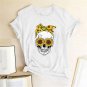 Halloween Graphic Tees Shirt Human Skull Halloween Custom T-Shirt