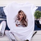 Women Funny Vintage Fitted Top Graphic T-Shirt Tees for Women