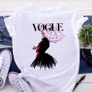 Vogue Women Custom T-shirt Printing Bodybuilding Fashion Tees Shirt for Women