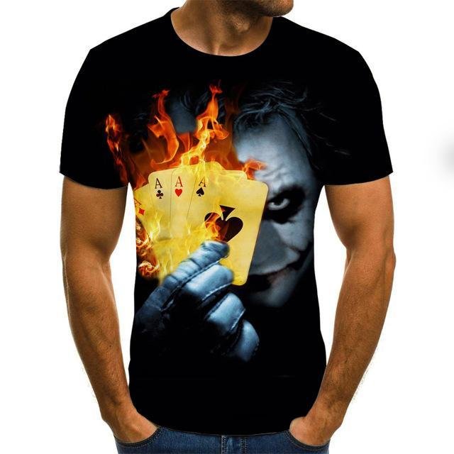Men's Halloween Custom T-Shirt Scary Hand Graphic T Shirts for Men
