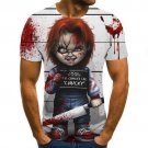 Men's Halloween Custom T-Shirt Scary Hand Graphic T Shirts for Men