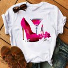 Cute Shoes Graphic T Shirts Winter Clothes For Women Custom Made Shirts 10013
