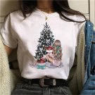 Womens Casual Tee Shirt Graphic T Shirts Funny Christmas Tree Custom T Shirts 13005