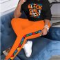 Women's Oversized Graphic Long Sleeve T Shirts With Matching Pants