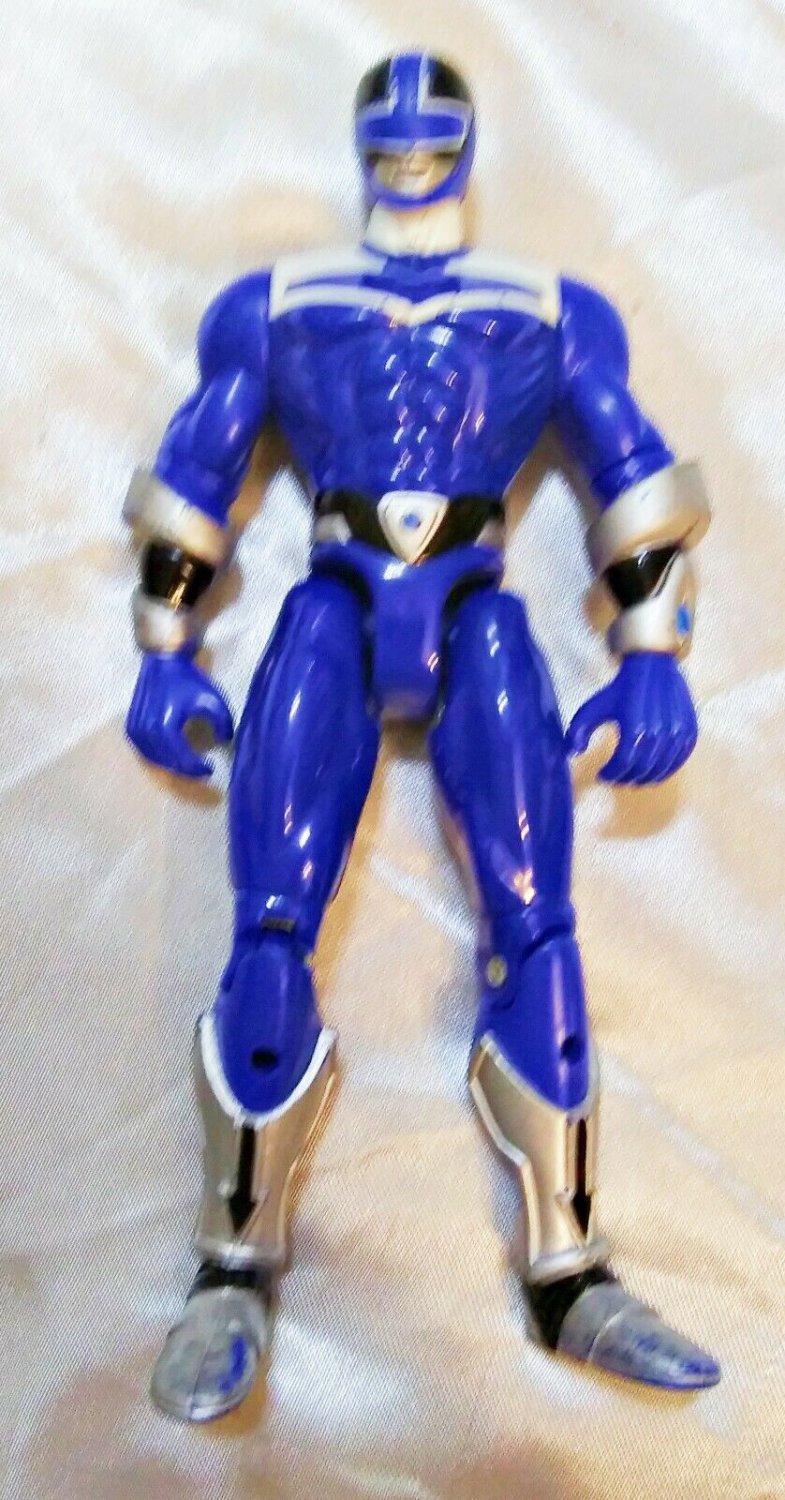 Blue Power Ranger Time Force 5.5” Loose Figure Bandai - 2000