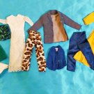 Large Lot of Vintage Barbie and Other Mixed Fashion Doll Clothes Bag V-1