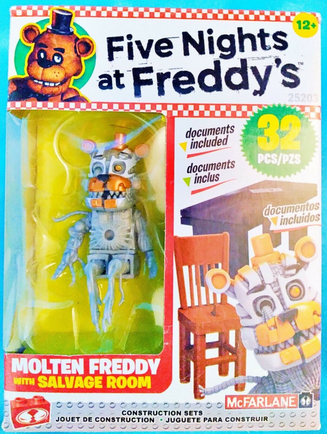 FNAF Five Nights at Freddy's McFarlane Construction 25203 Molten Freddy 32  Pcs