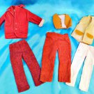 Vintage - Ken Casual Fashion Doll Clothes Western Corduroy Barbie Red Brown