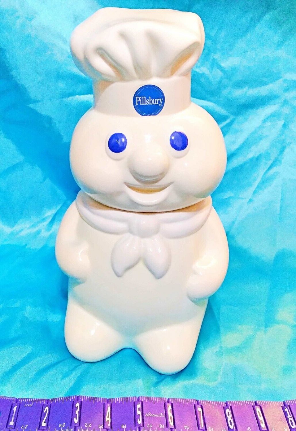 LARGE - Poppin Fresh Pillsbury Doughboy White Ceramic Cookie Jar