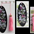 Oval Bookmark with Butterflies