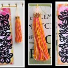 Bookmark - Butterflies on a Painted Background