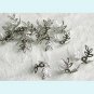 50 Pcs of Silver Color Flexible Three Leaves  Bead Caps free Shipping